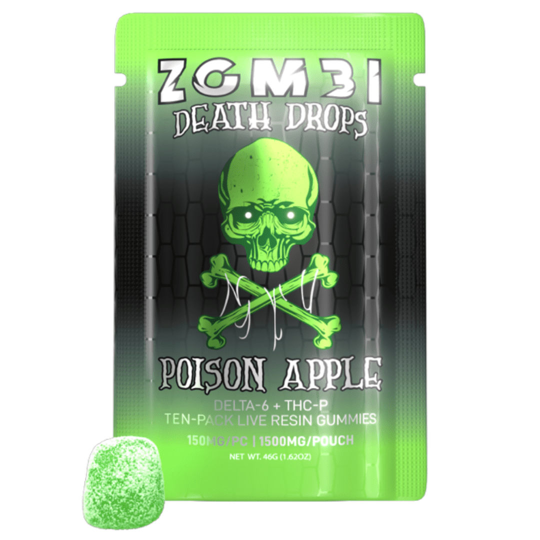 Zombi Death Drops Gummies D6 + THCP 1500mg | Edibles N More - Old