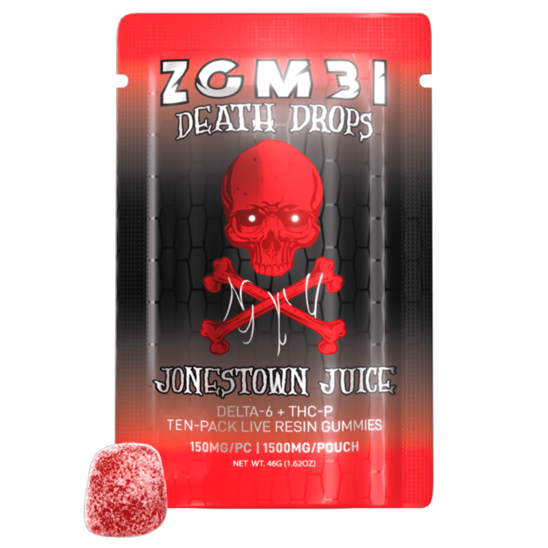 Zombi Death Drops Gummies D6 + THCP 1500mg | Edibles N More - Old