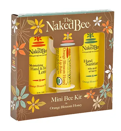 Naked Bee Orange Blossom Honey Mini Bee Kit | Edibles N More - Old Time