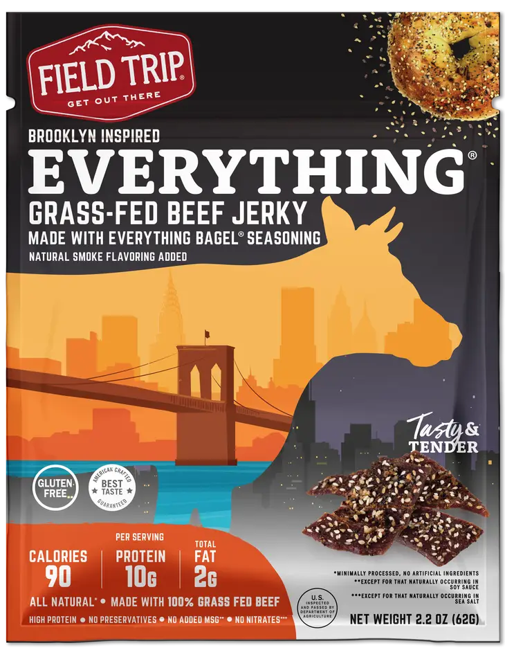 Field trip beef jerky everything bagel 2 2oz edibles n more old